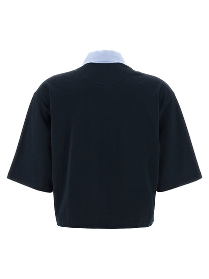 Polo Shirt by Stella McCartney for women in cotton polyester blue features a eye catching silhouette, showcasing a refined and for a eye catching finish.