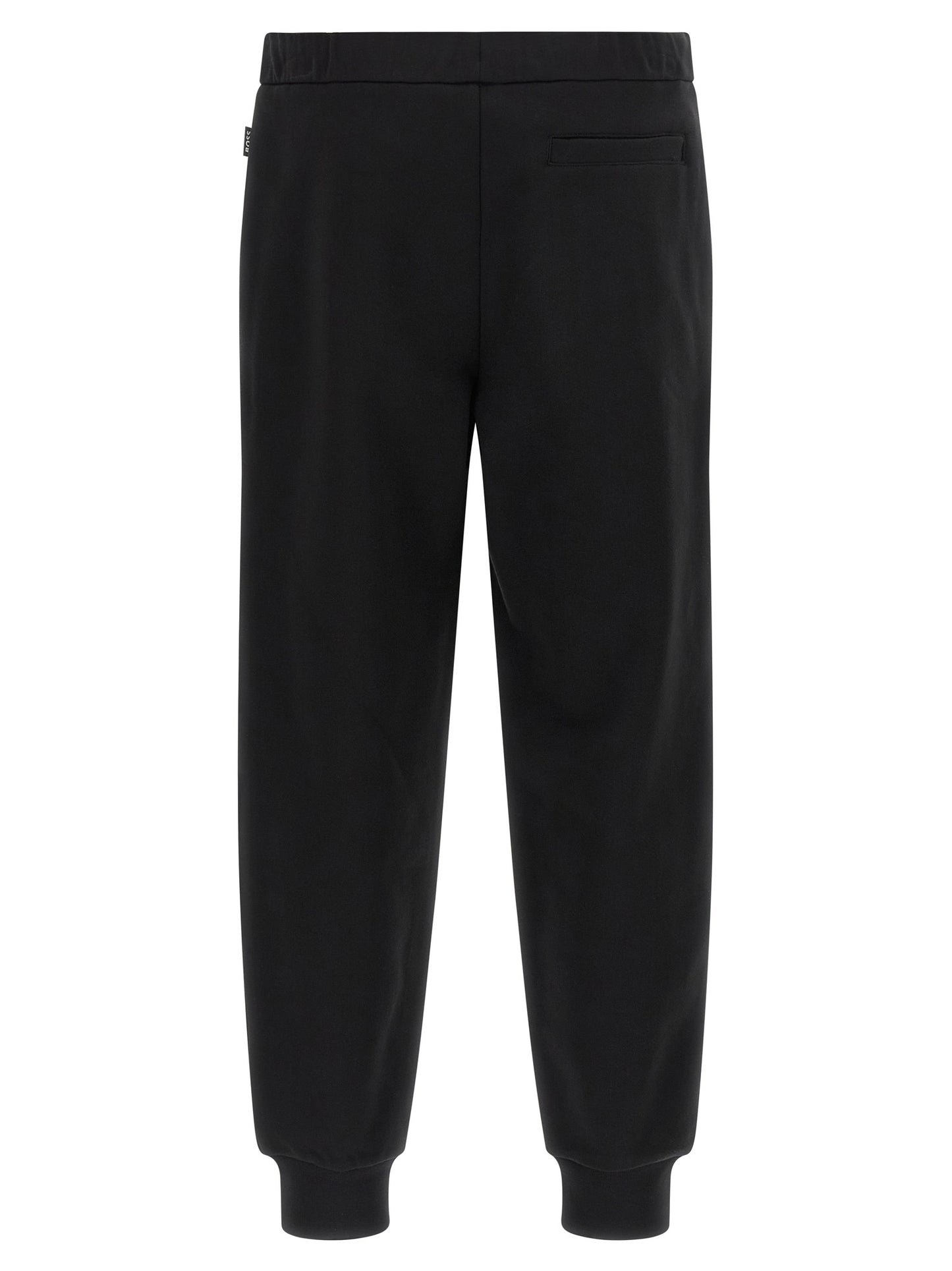 Joggers by Hugo Boss for men in cotton black & striped presents a refined pantology silhouette, artfully defined by a refined pantology , long, and a sophisticated .