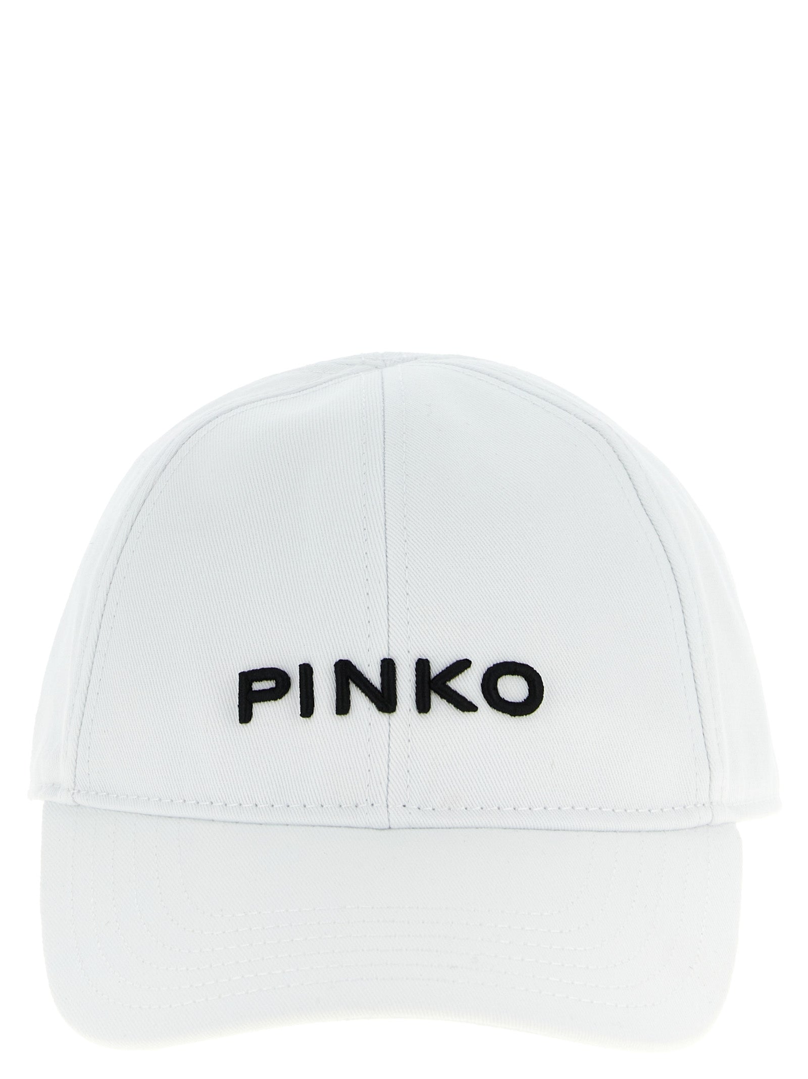 Baseball Cap by PINKO for women in cotton white features an artisanal silhouette, showcasing the artisanal Cotton Baseball Cap design with a refined, artisanal finish.