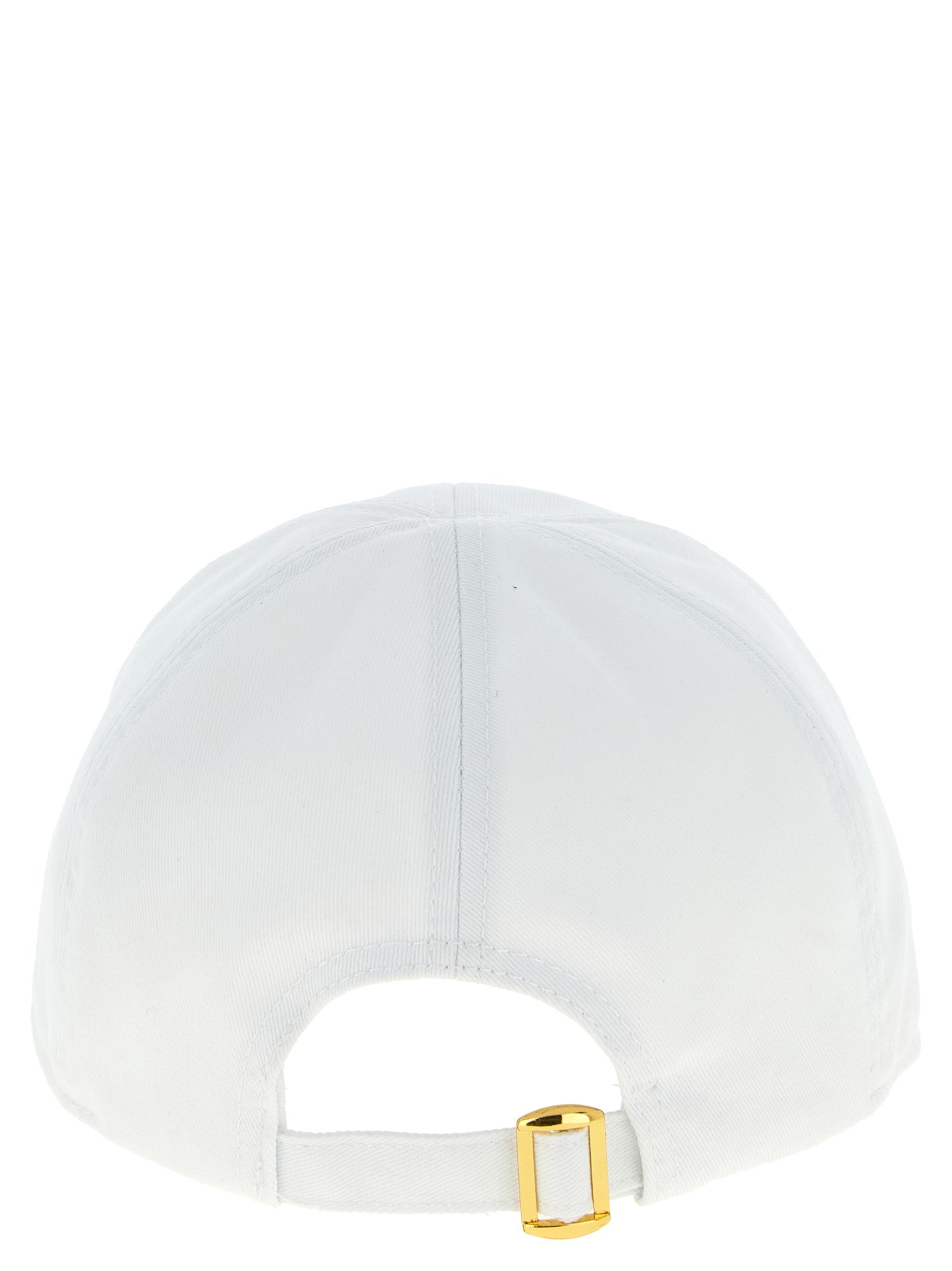 Baseball Cap by PINKO for women in cotton white features a distinguished silhouette, showcasing the distinguished design of the Cotton Baseball Cap for a sophisticated, elevated look.
