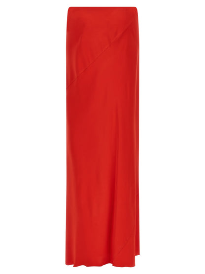Skirt by Ermanno Scervino for women in viscose crepe multicolor & red features a sublime silhouette, showcasing the sublime design of the Women's Viscose Crepe Maxi Mini Skirt in a sophisticated maxi mini.
