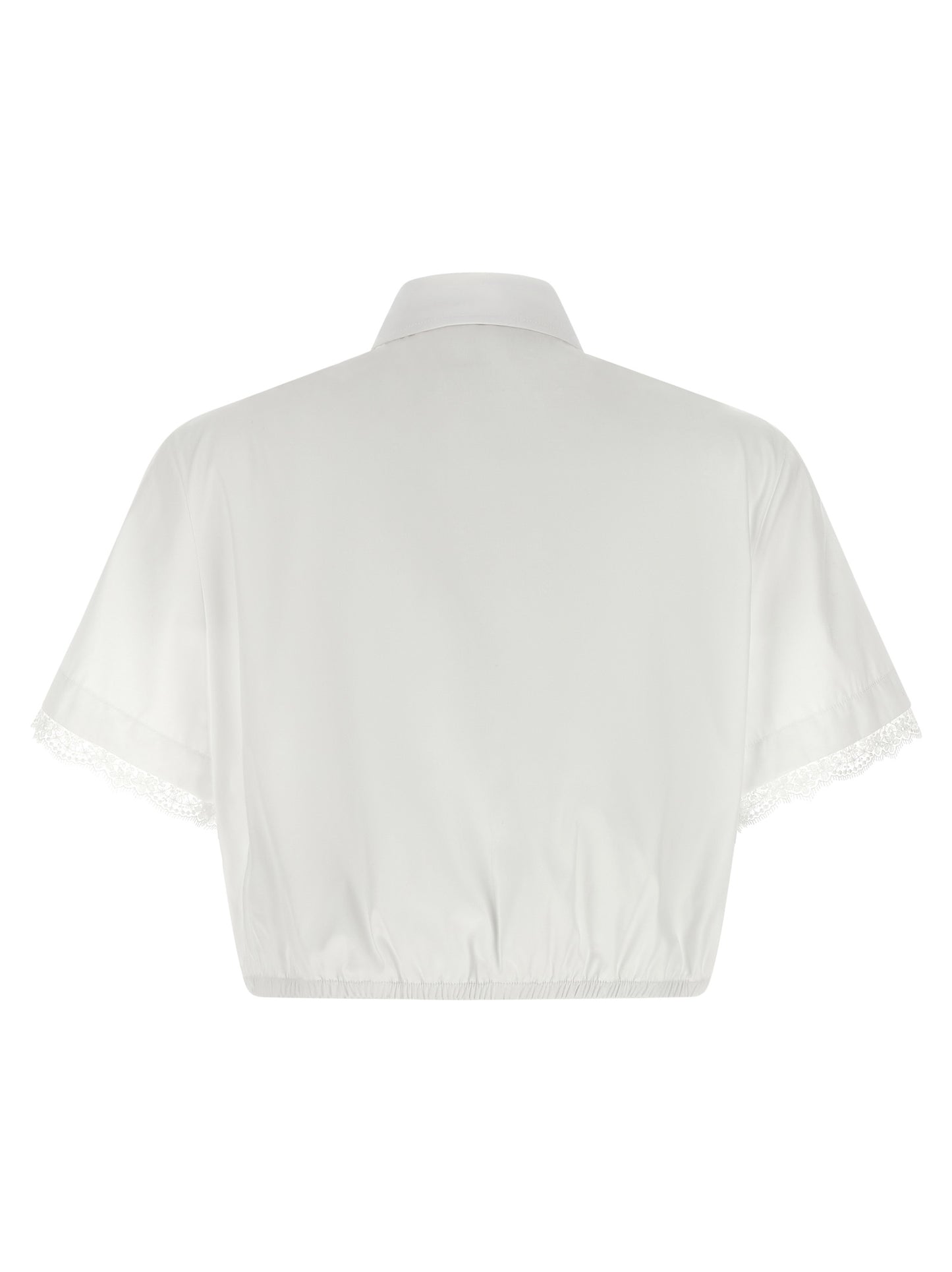 Blouse by Ermanno Scervino for women in cotton white, featuring a nuanced and nuanced for a sophisticated finish.