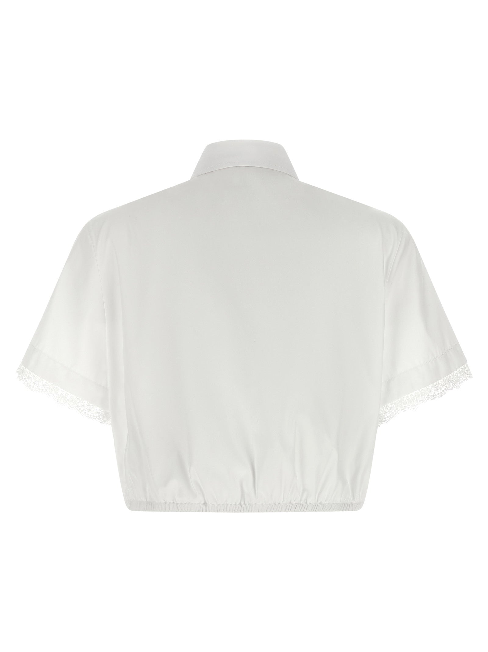 Blouse by Ermanno Scervino for women in cotton white, featuring a nuanced and nuanced for a sophisticated finish.