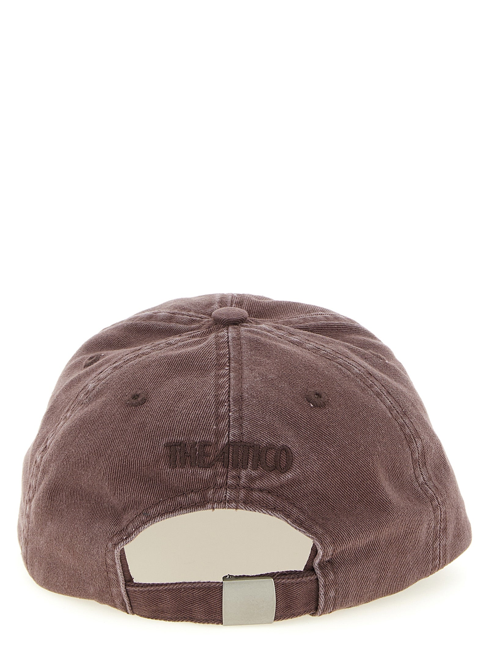 Baseball Cap by The Attico for women in cotton canvas brown features a distinguished silhouette, artfully capturing the essence of the distinguished Cotton Canvas Baseball Cap design with a sophisticated style.