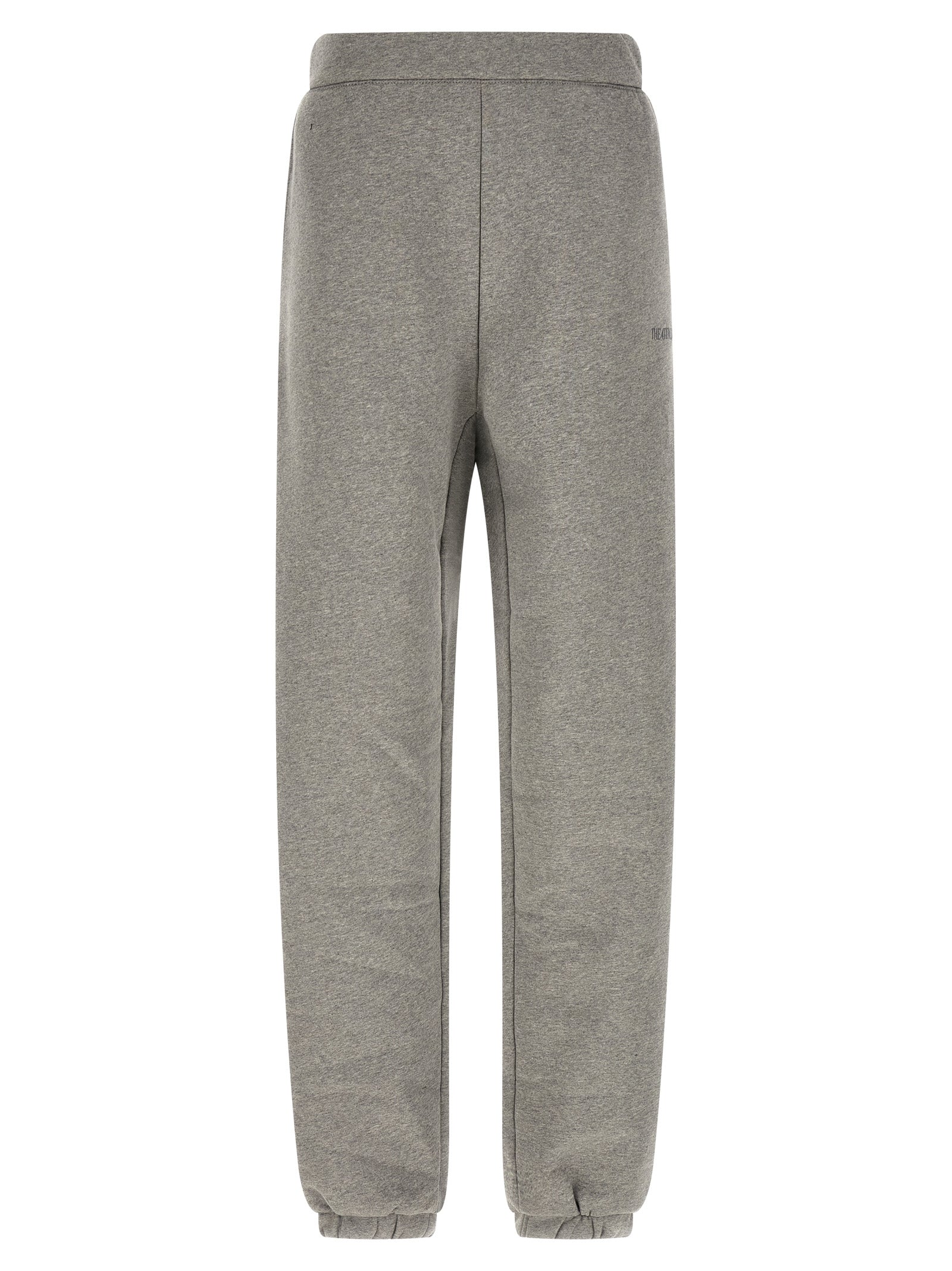Joggers by The Attico for women in cotton gray features an sartorial and long with a cut for a sartorial finish.