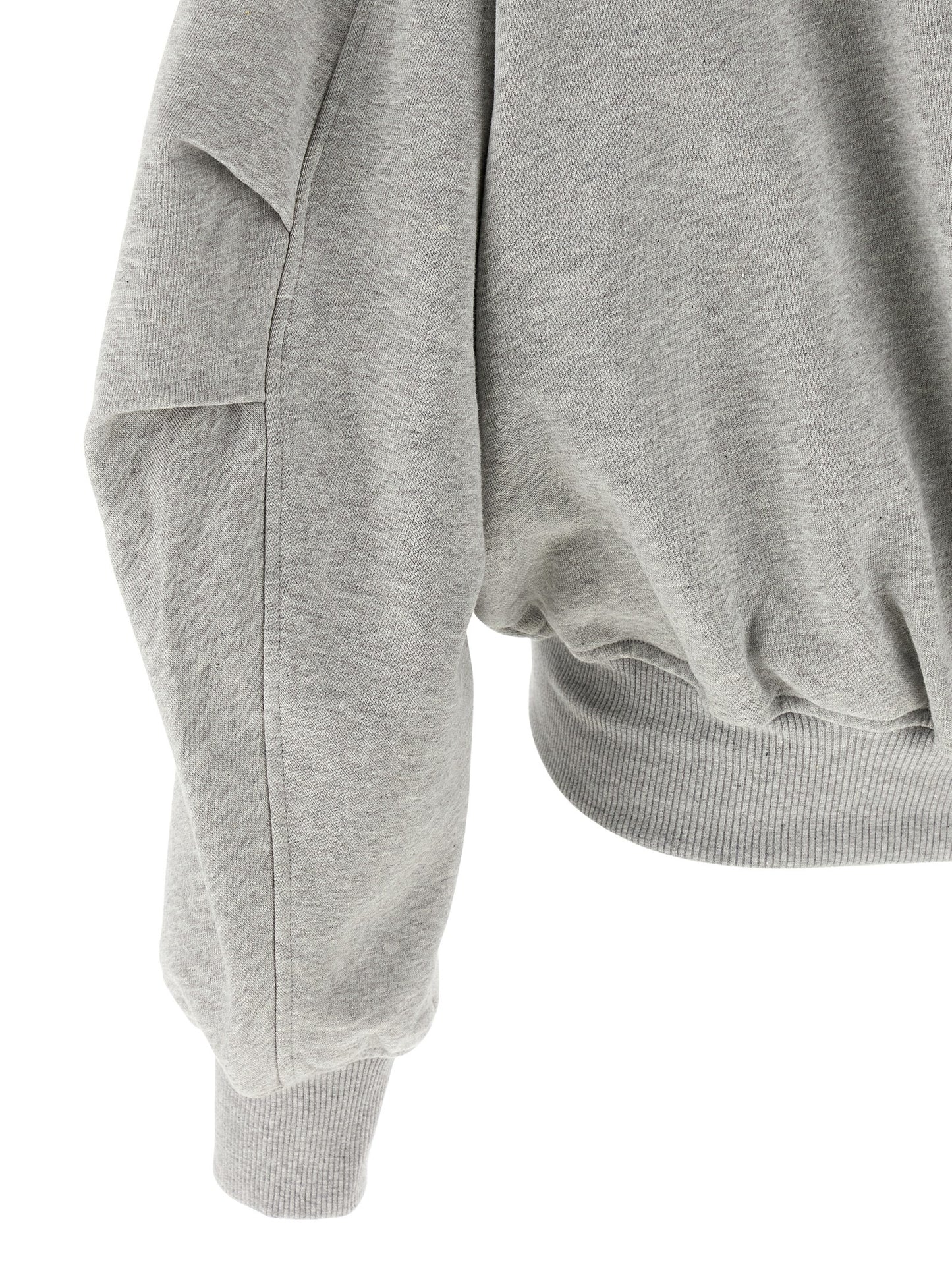 Sweatshirt Hoodie by The Attico for women in cotton gray features a authentic silhouette, showcasing a sophisticated and authentic detail for a refined finish.