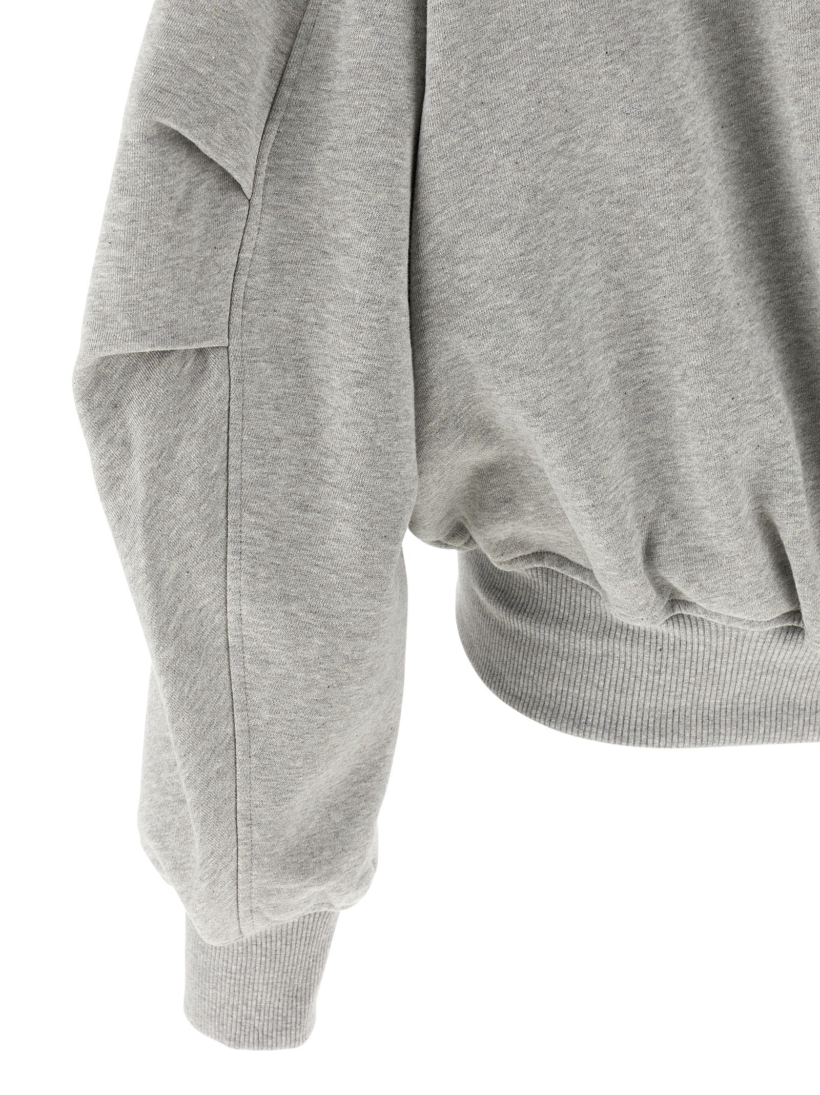 Sweatshirt Hoodie by The Attico for women in cotton gray features a authentic silhouette, showcasing a sophisticated and authentic detail for a refined finish.