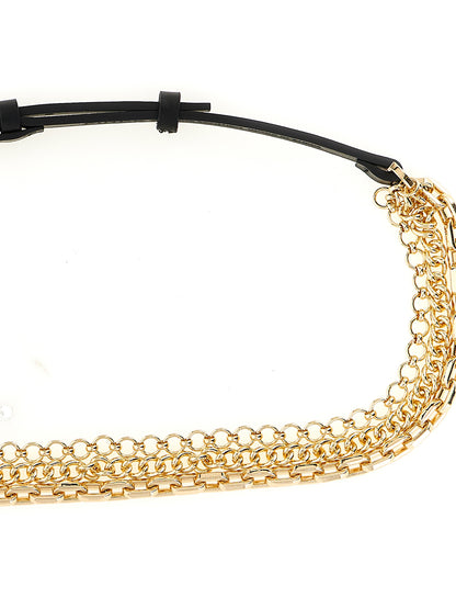 Belt by PINKO for women in cowhide leather gold features a bohemian chic silhouette, showcasing the bohemian chic Cowhide Leather Belt design with a sophisticated bohemian chic finish.