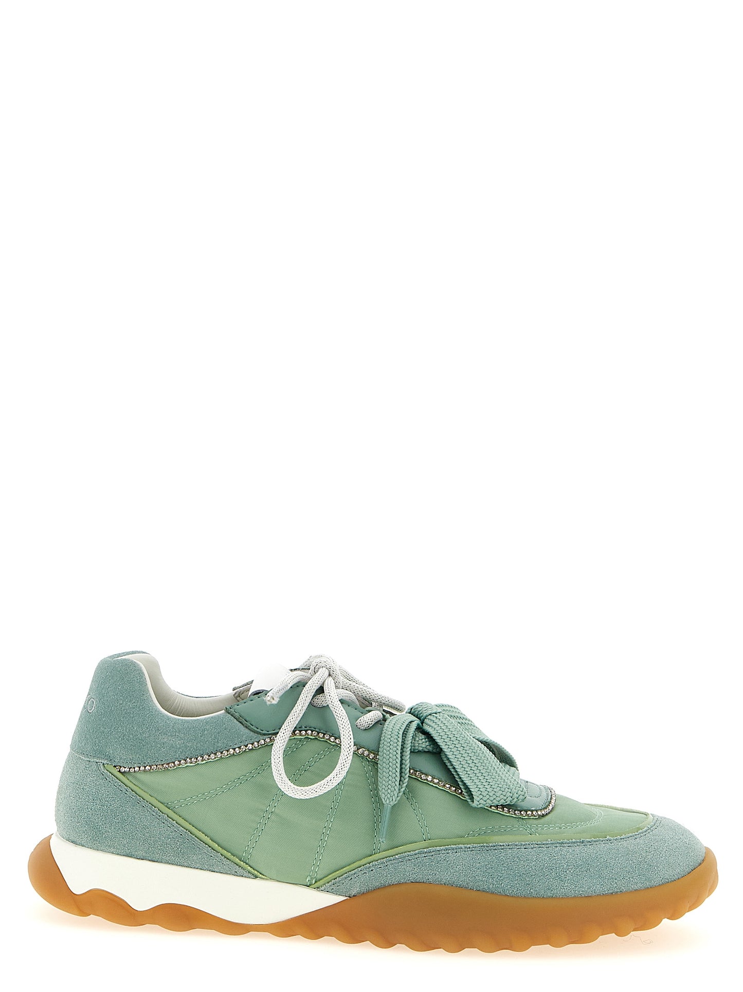 Sneakers by PINKO for women in suede calfskin leather & polyester bicolour & green features an versatile design from the Women's Fashion Suede Calfskin Leather & Polyester Sneakers collection, highlighting a versatile fashion style for a premium, high-fashion look.