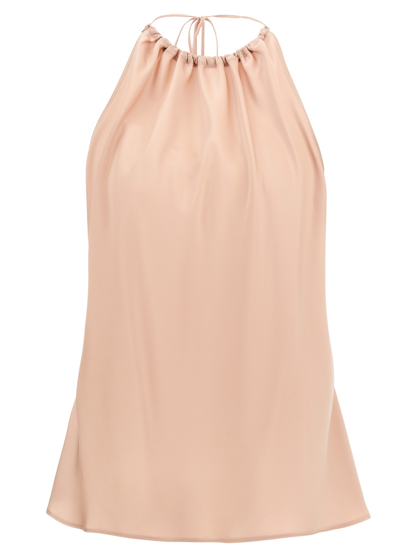 PINKO Women's Sleeveless Polyester Satin T-Shirt - Multicolor Pink