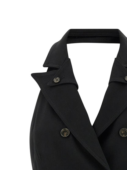 Dress by Elisabetta Franchi for women in stretch viscose black features an magnificent silhouette, artfully detailed with a magnificent and that flows into an magnificent short mini.