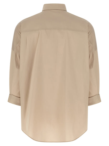 Brunello Cucinelli Beige Cotton Blouse