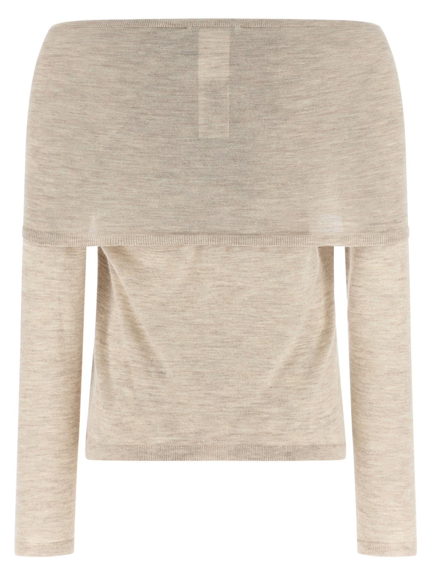 Cardigan by Max Mara for women in cashmere beige showcases a luxurious silhouette, meticulously detailed with a sophisticated boat neckline and for a refined finish.