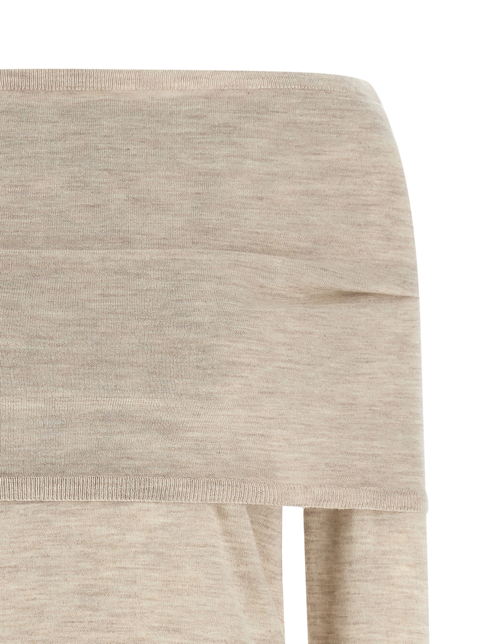 Cardigan by Max Mara for women in cashmere beige features a nuanced silhouette with a refined boat neckline and nuanced detailing for a sophisticated look.