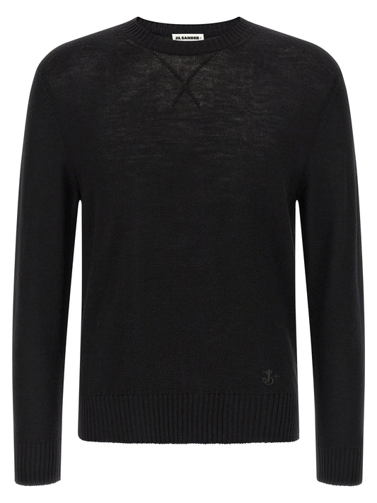 Jil Sander Men's Relaxed Fit Virgin Wool Cardigan - Black