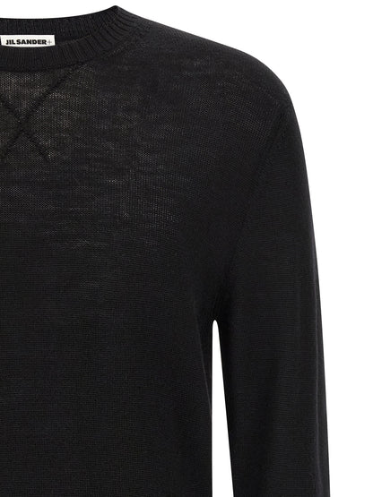 Jil Sander Men's Relaxed Fit Virgin Wool Cardigan - Black