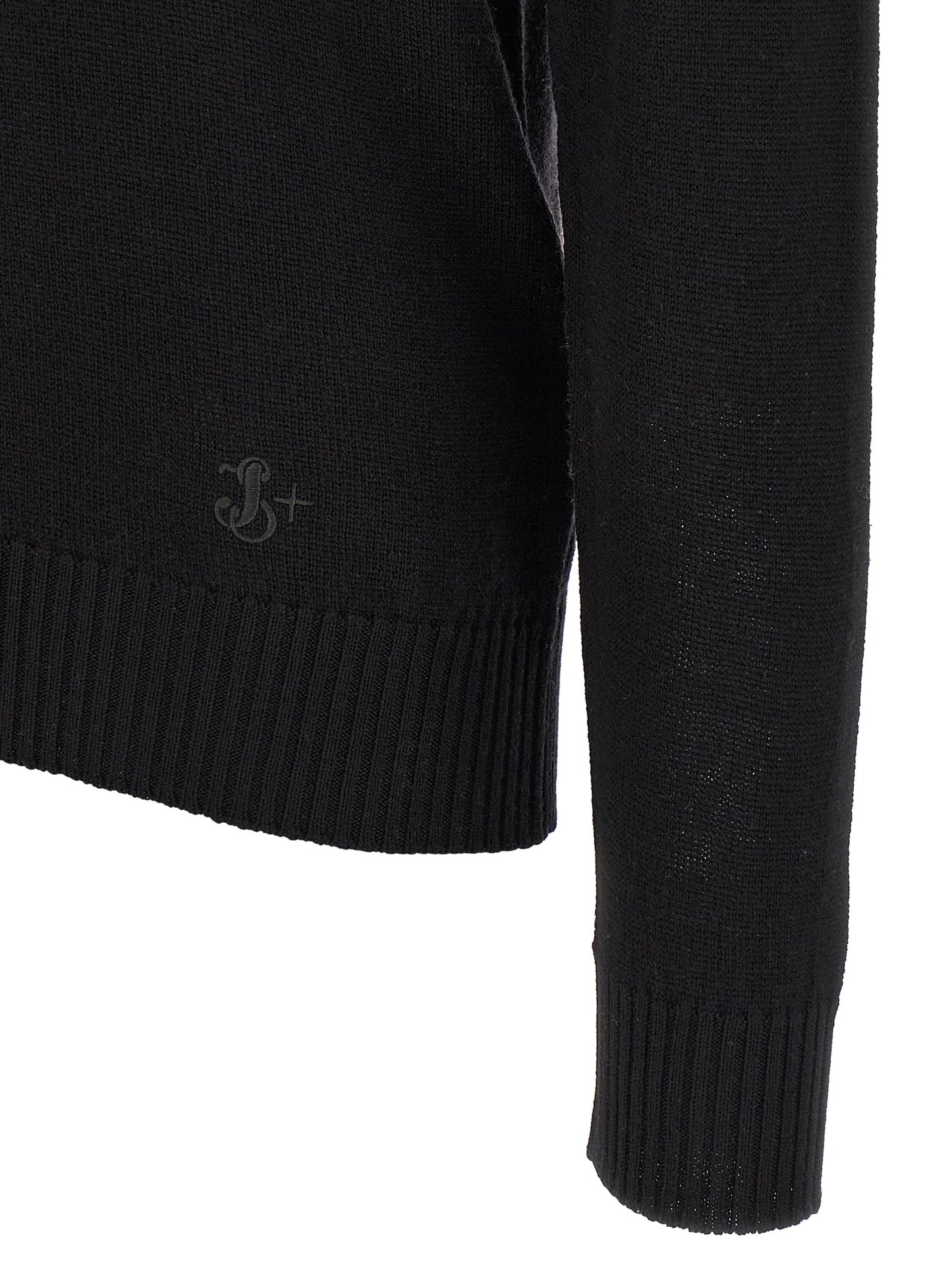 Jil Sander Men's Relaxed Fit Virgin Wool Cardigan - Black