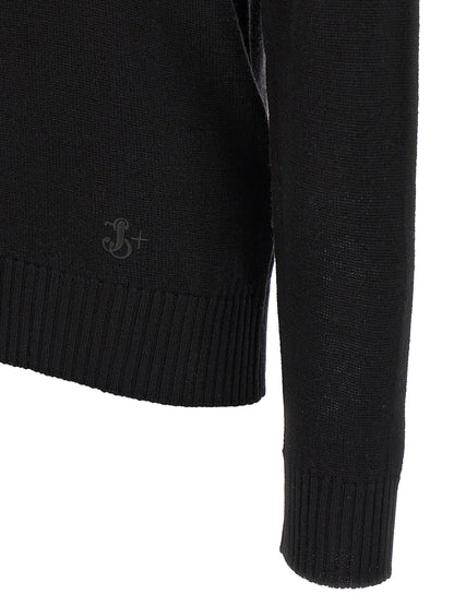 Jil Sander Men's Relaxed Fit Virgin Wool Cardigan - Black