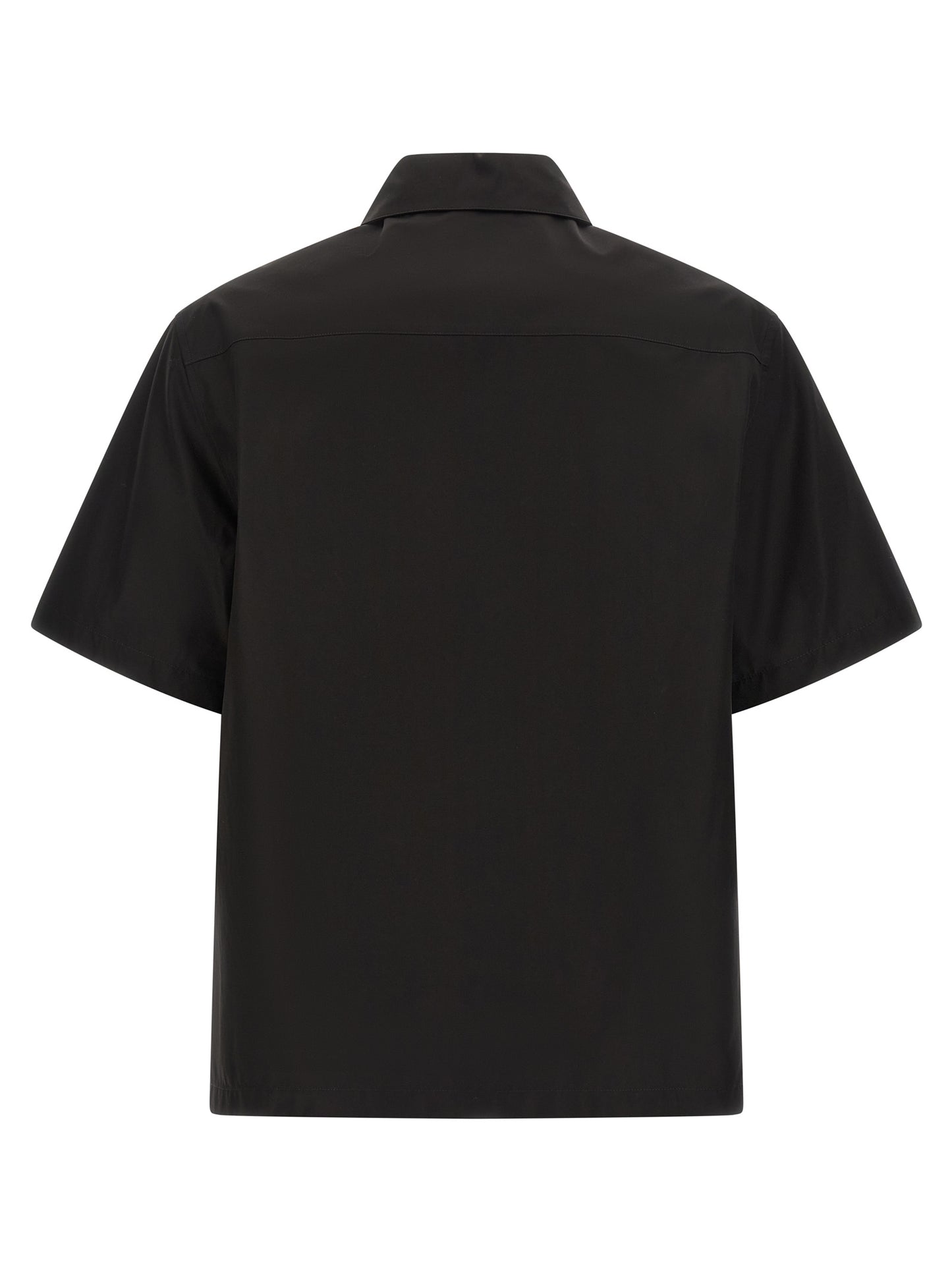 Shirt by Jil Sander for men in cotton black features an polished silhouette, showcasing a sophisticated and detail for a truly polished finish.