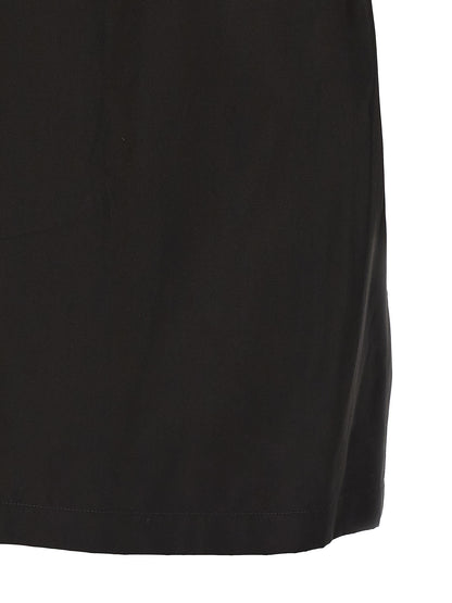 Shirt by Jil Sander for men in cotton black showcases a sharp silhouette, elegantly detailed with a sharp and sharp .
