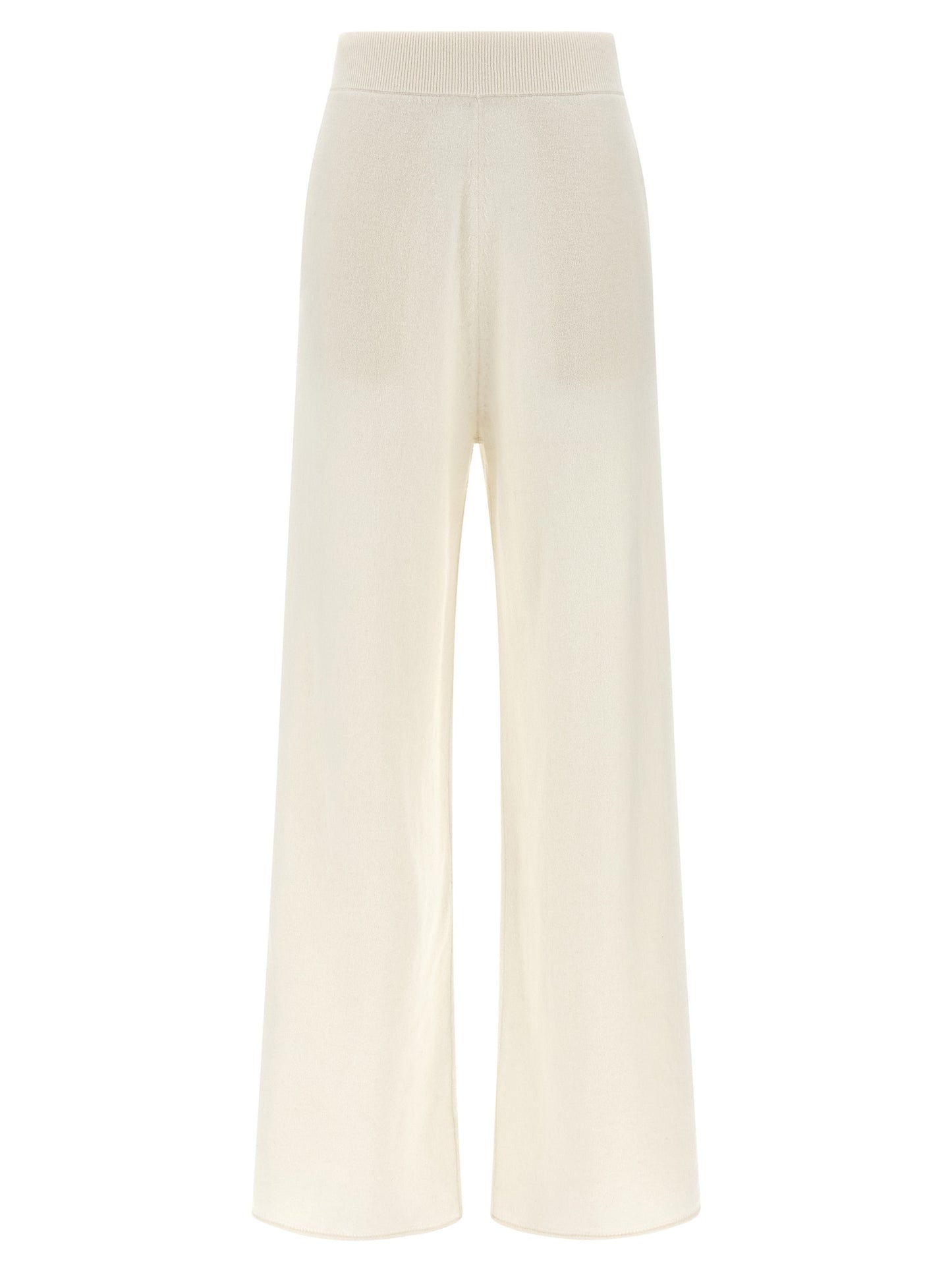 Casual Pants by Max Mara for women in cashmere white features an sartorial straight-leg & wide and long with a cut for a sartorial finish.