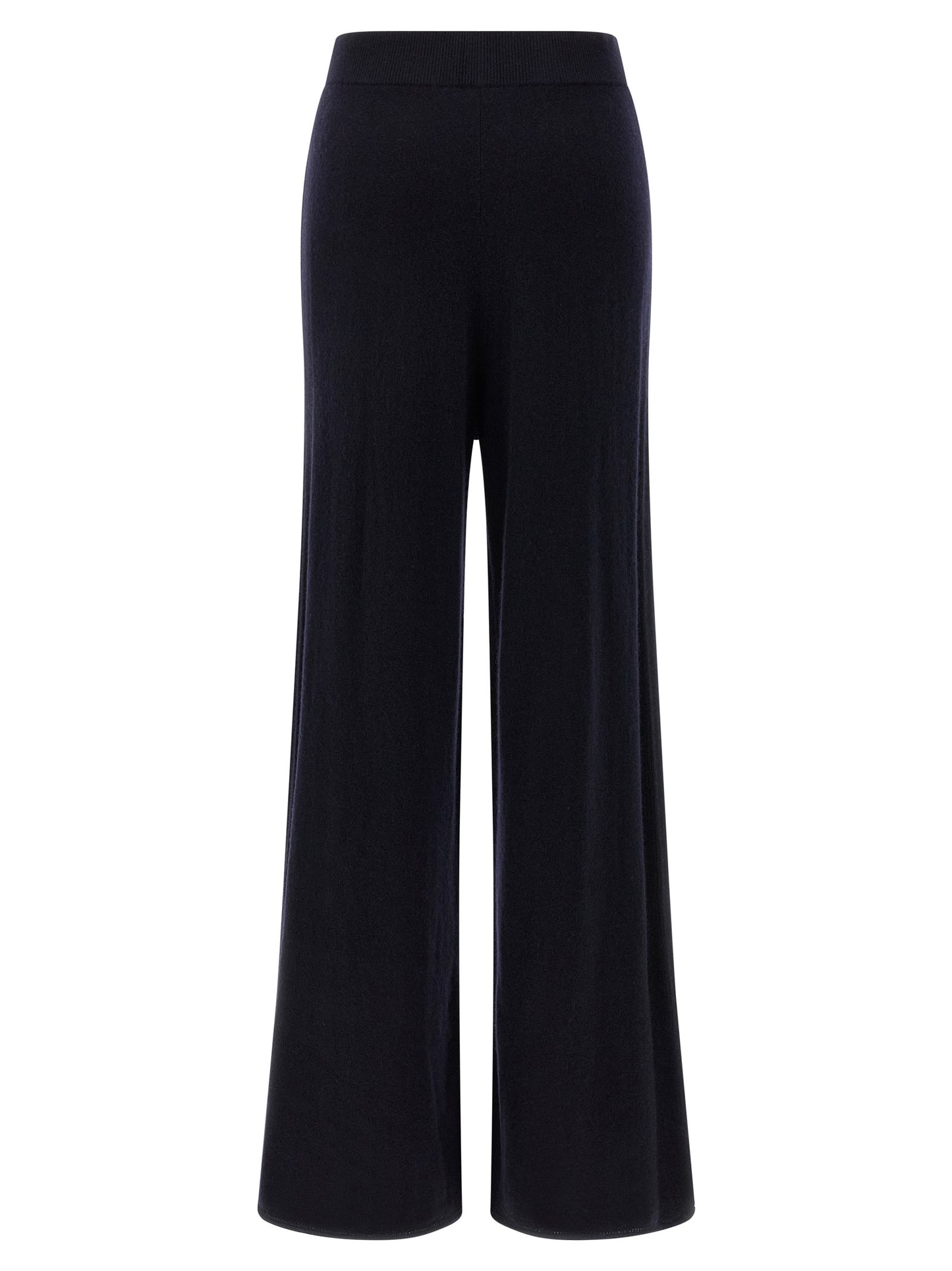 Casual Pants by Max Mara for women in cashmere blue features a polished silhouette with a polished straight-leg & wide, reaching a polished long and finished with a polished .