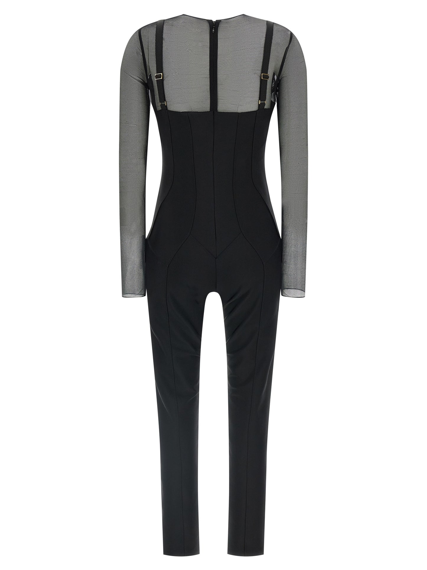 One-Piece by Elisabetta Franchi for women in polyamide black & copper showcases a beautiful silhouette, elegantly detailed with a beautiful and round neckline for a sophisticated, beautiful finish.