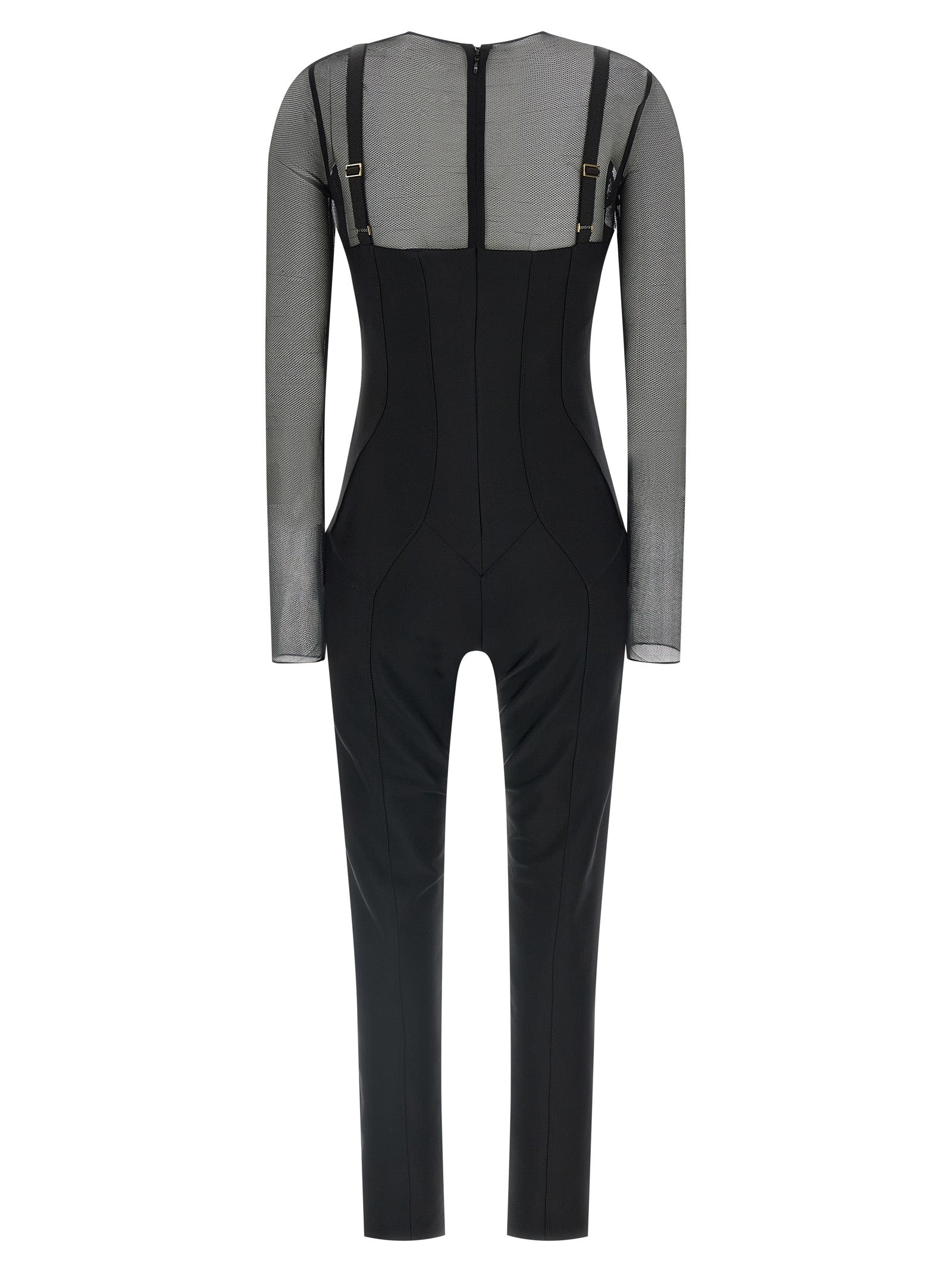 One-Piece by Elisabetta Franchi for women in polyamide black & copper showcases a beautiful silhouette, elegantly detailed with a beautiful and round neckline for a sophisticated, beautiful finish.