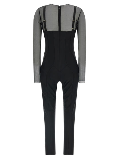 One-Piece by Elisabetta Franchi for women in polyamide black & copper showcases a beautiful silhouette, elegantly detailed with a beautiful and round neckline for a sophisticated, beautiful finish.