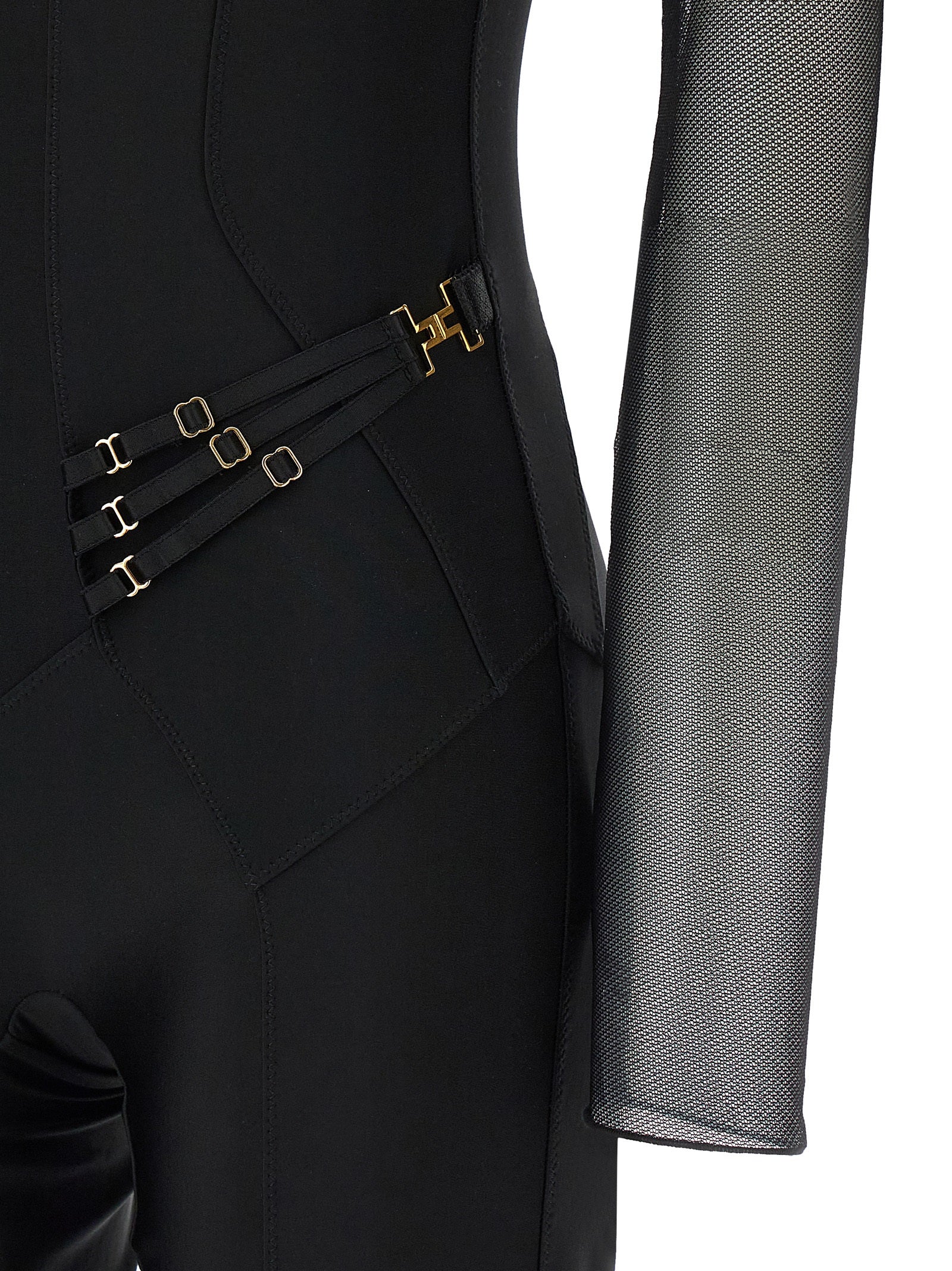 One-Piece by Elisabetta Franchi for women in polyamide black & copper showcases a eye catching silhouette, artfully detailed with a eye catching and for a eye catching, sophisticated finish.