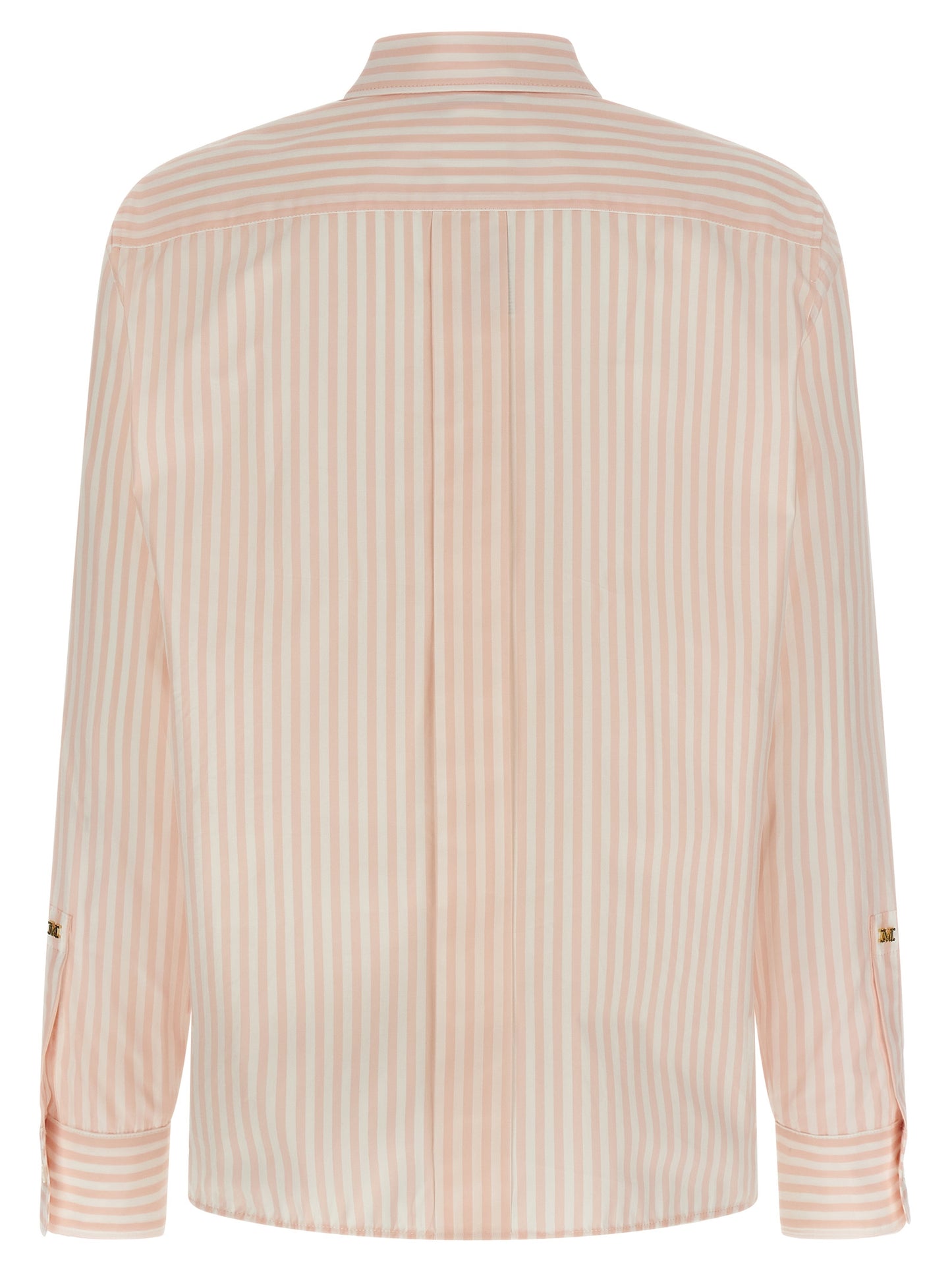 Blouse by Max Mara for women in cotton multicolor, pink & striped features an polished silhouette, showcasing a sophisticated and detail for a truly polished finish.