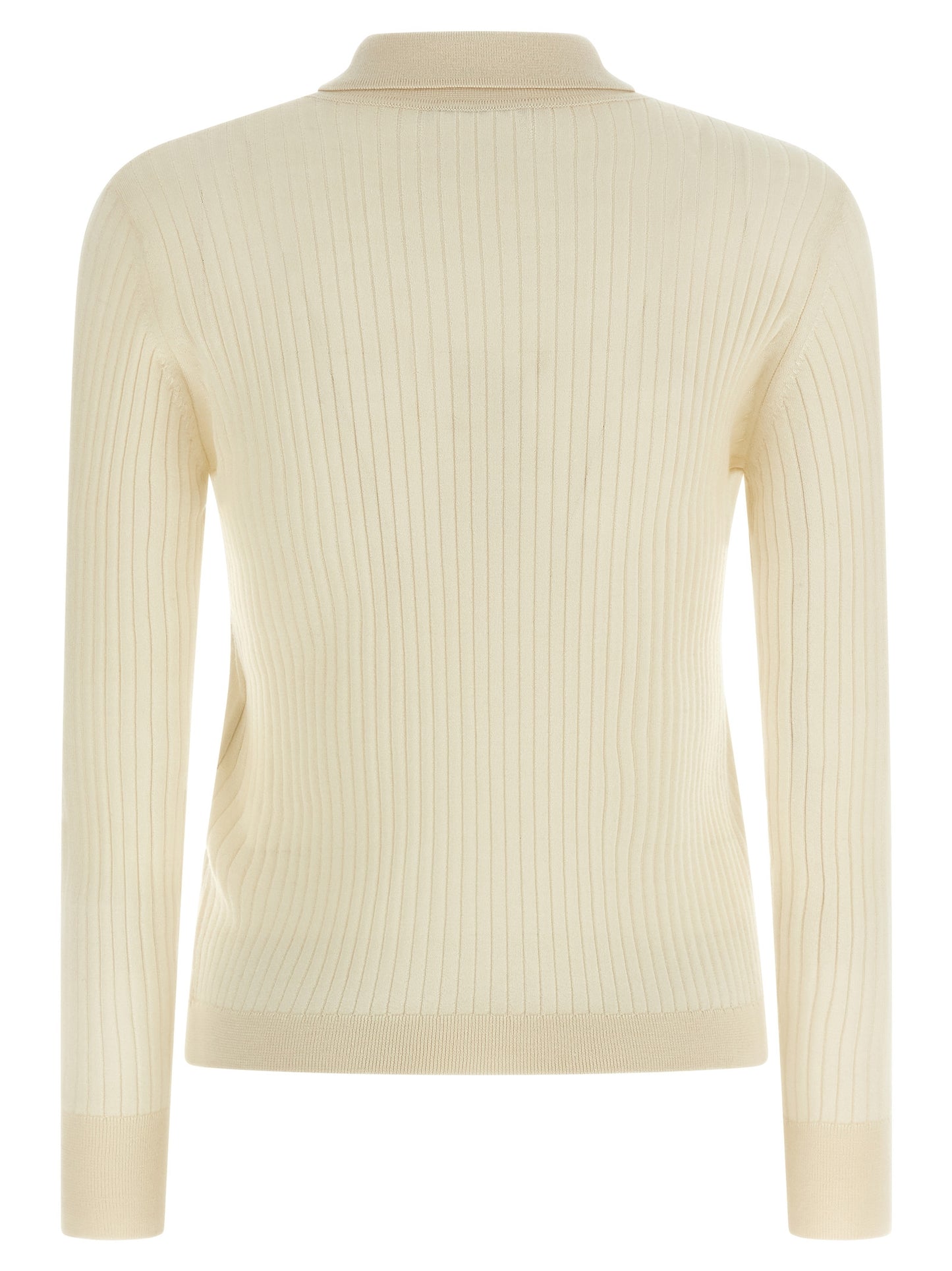 Polo Shirt by Max Mara for women in cashmere silk white & patterned features a eye catching silhouette, showcasing a refined and for a eye catching finish.