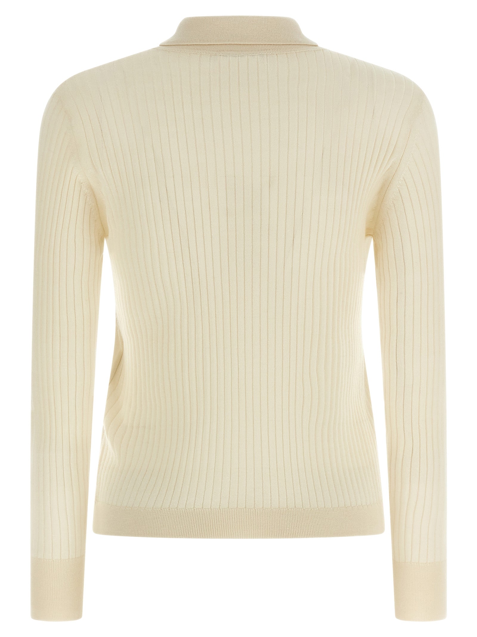 Polo Shirt by Max Mara for women in cashmere silk white & patterned features a eye catching silhouette, showcasing a refined and for a eye catching finish.