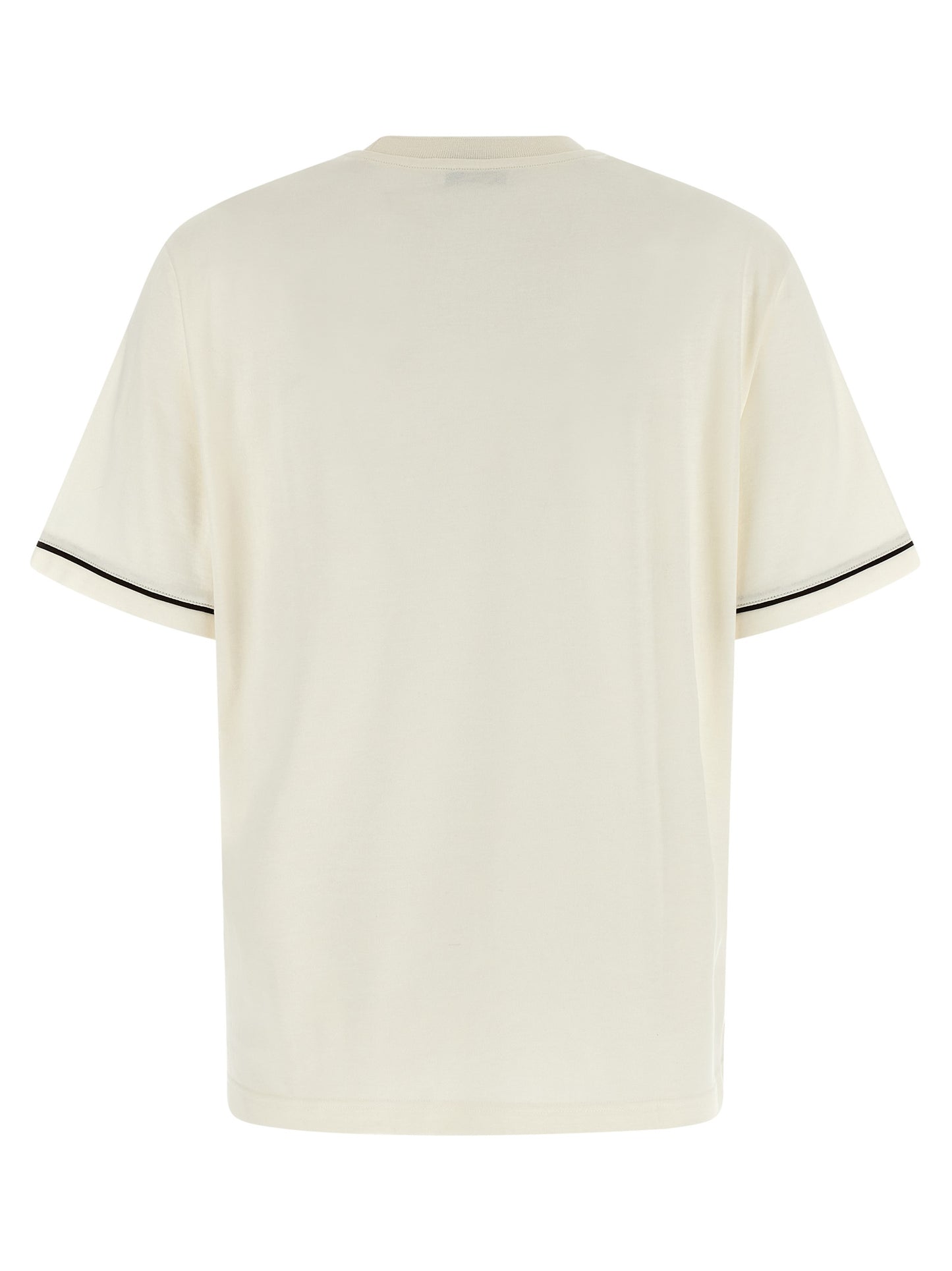 T-Shirt by Ferragamo for women in cashmere cotton blend beige features an edgy silhouette, meticulously detailed with a sophisticated and crew neckline for a truly edgy finish.