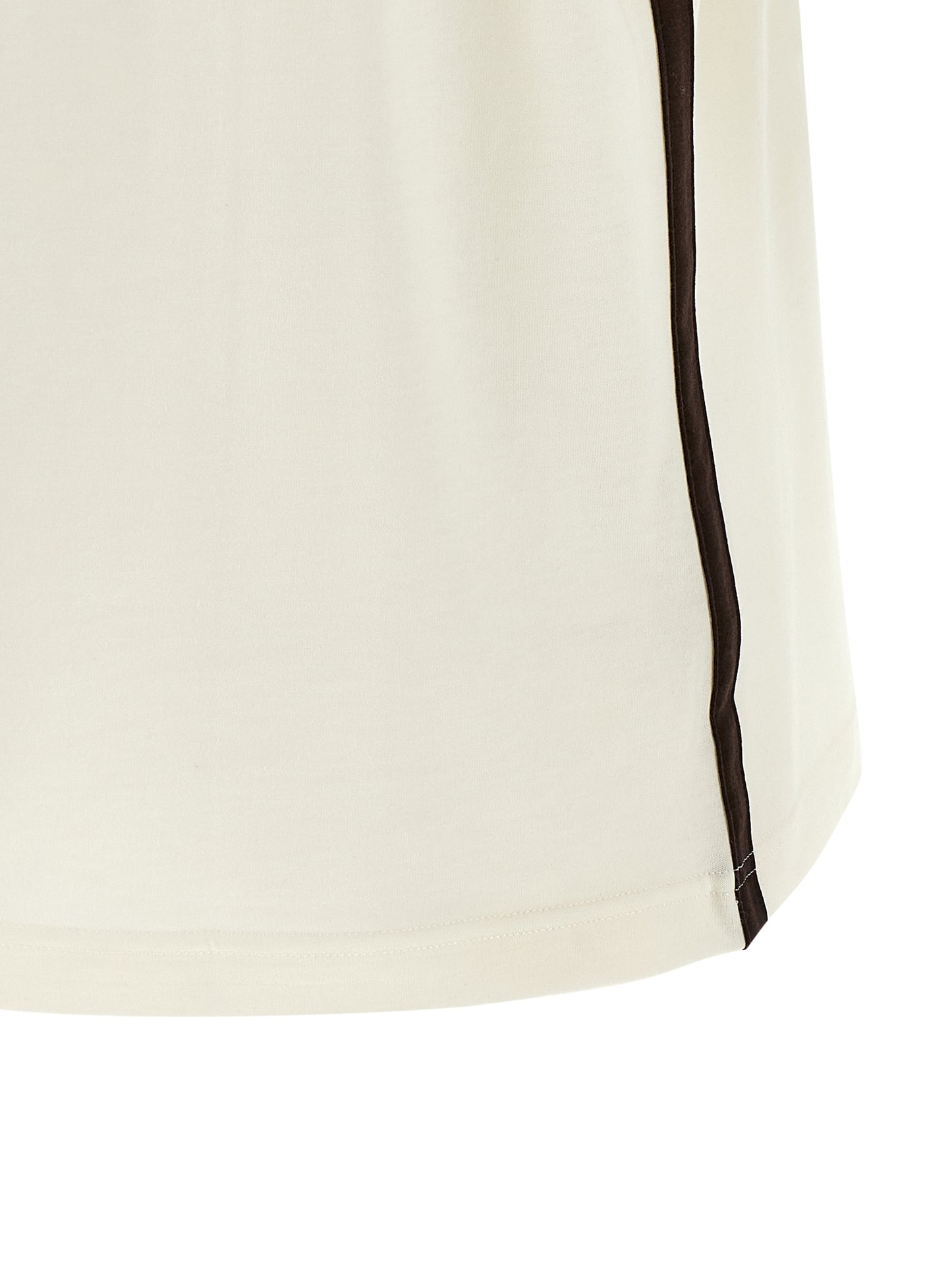T-Shirt by Ferragamo for women in cashmere cotton blend beige showcases a unassuming silhouette, artfully detailed with a refined and unassuming for a sophisticated, contemporary look.