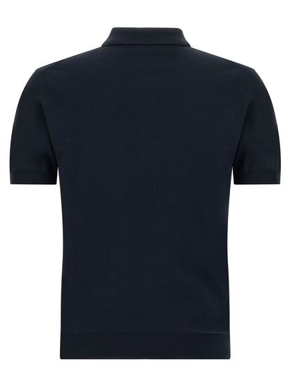 Polo Shirt by Etro for men in cotton blue presents a crisp silhouette, artfully detailed with a crisp and crisp .