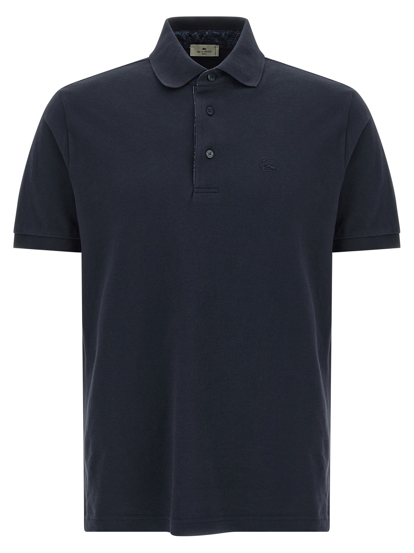 Polo Shirt by Etro for men in cotton blue, floral & print showcases a enviable silhouette, featuring a refined and for a enviable finish.