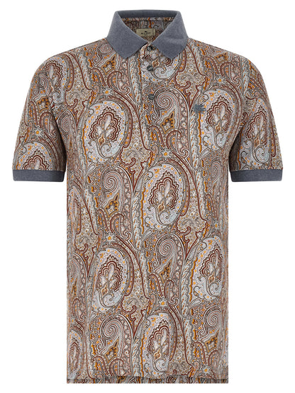 Etro Multicolor Cotton Polo Shirt