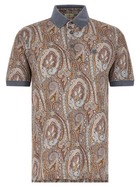 Etro Multicolor Cotton Polo Shirt