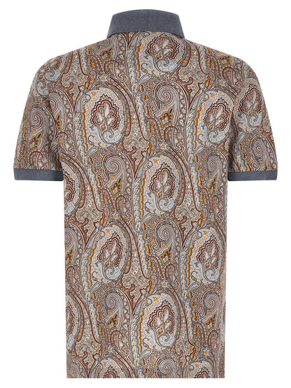 Etro Multicolor Cotton Polo Shirt