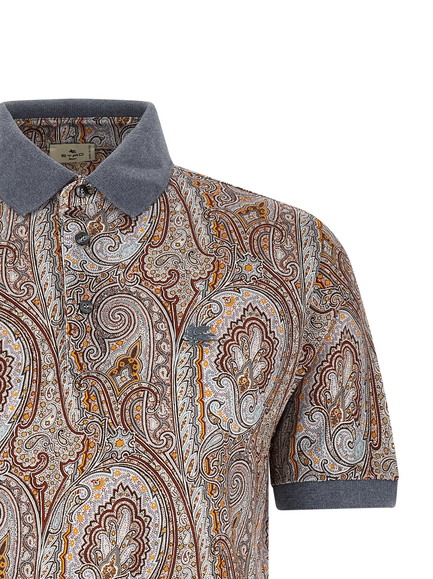 Etro Multicolor Cotton Polo Shirt