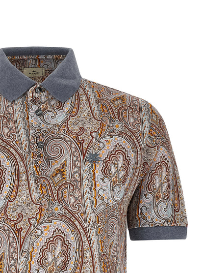 Etro Multicolor Cotton Polo Shirt