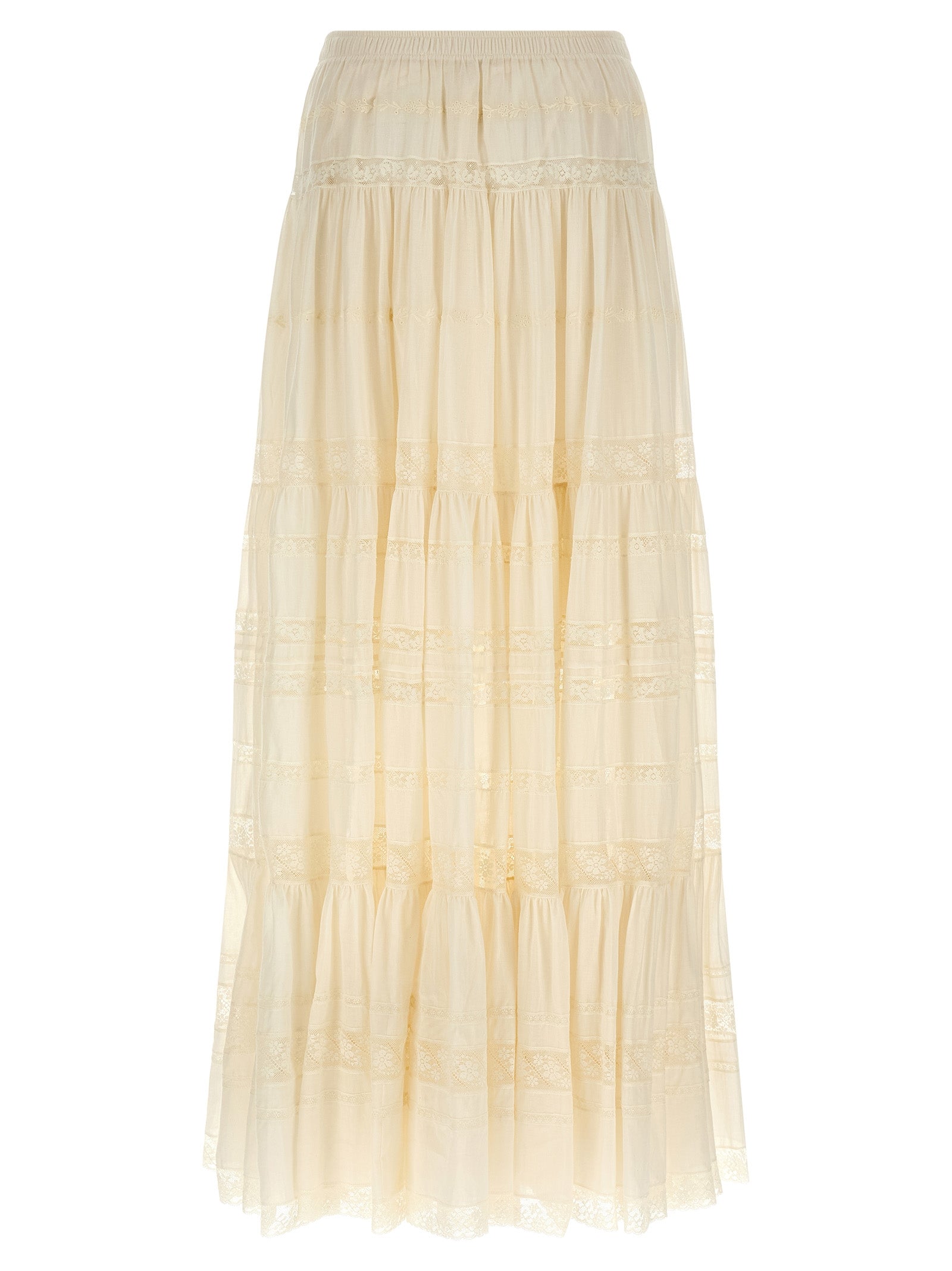 Skirt by Ermanno Scervino for women in cotton white features an relaxed-yet-refined silhouette that elegantly showcases the Women's Cotton Mini Skirt design and sophisticated mini.