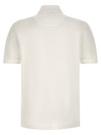 Polo Shirt by Etro for men in cotton white, floral & print presents a crisp silhouette, artfully detailed with a crisp and crisp .