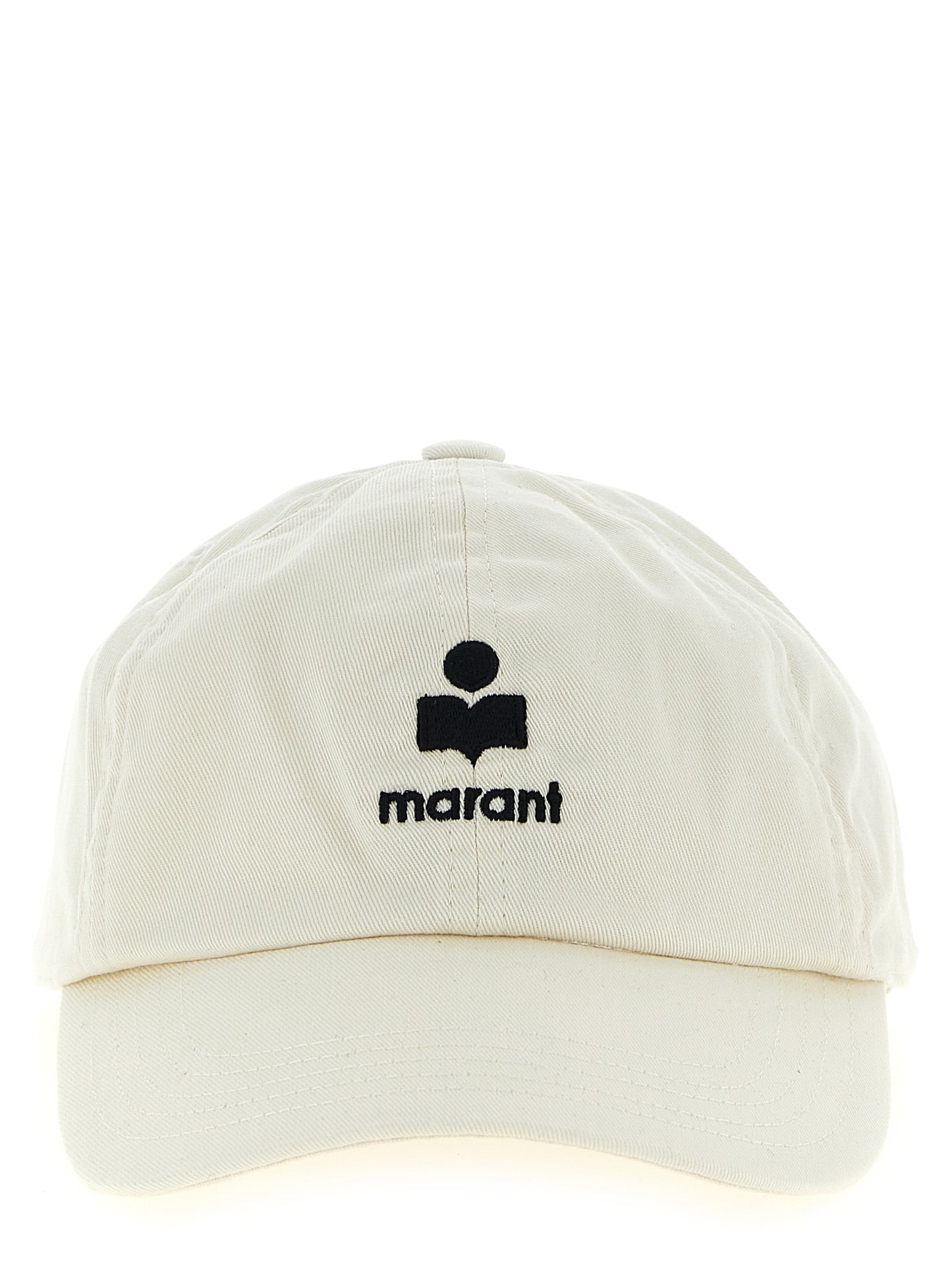 Baseball Cap by Isabel Marant for women in cotton canvas beige presents a tailored silhouette, perfectly capturing the essence of Cotton Canvas Baseball Cap with its tailored finish and superior craftsmanship.