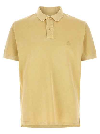 Polo Shirt by Isabel Marant for men in cotton bicolour & yellow showcases a enviable silhouette, featuring a refined and short-sleeve for a enviable finish.