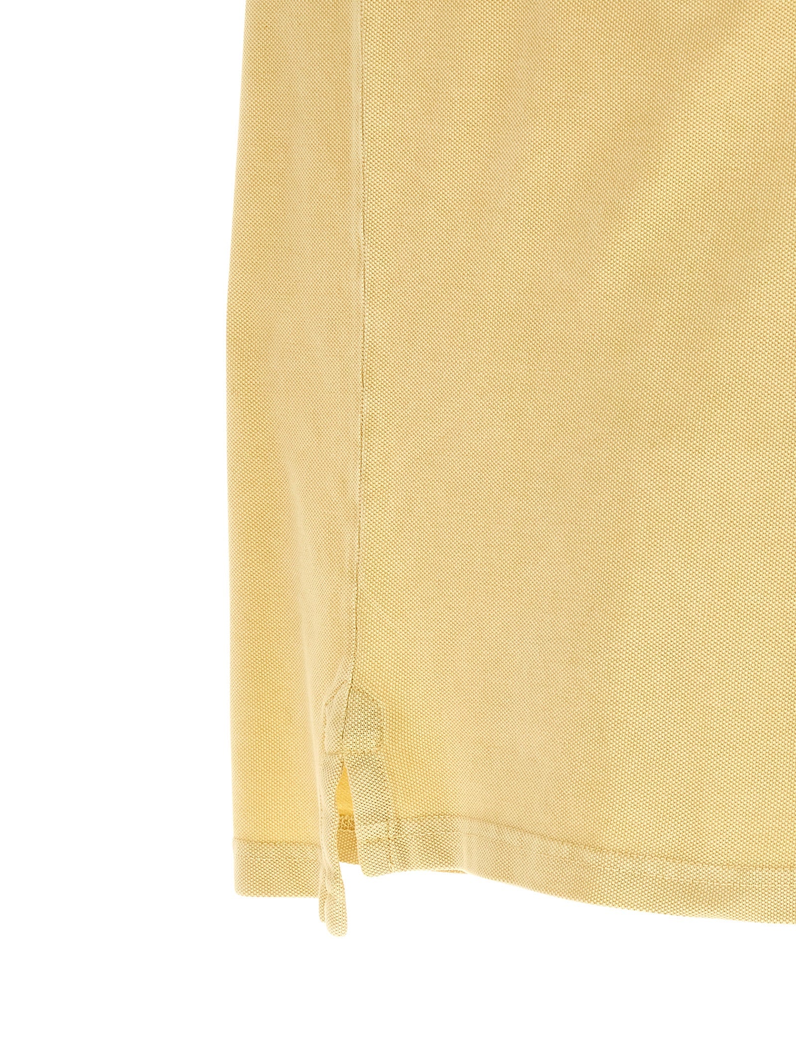 Polo Shirt by Isabel Marant for men in cotton bicolour & yellow showcases a sharp silhouette, detailed with a refined and sharp for a sophisticated finish.
