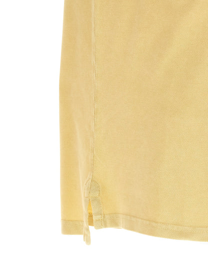 Polo Shirt by Isabel Marant for men in cotton bicolour & yellow showcases a sharp silhouette, detailed with a refined and sharp for a sophisticated finish.