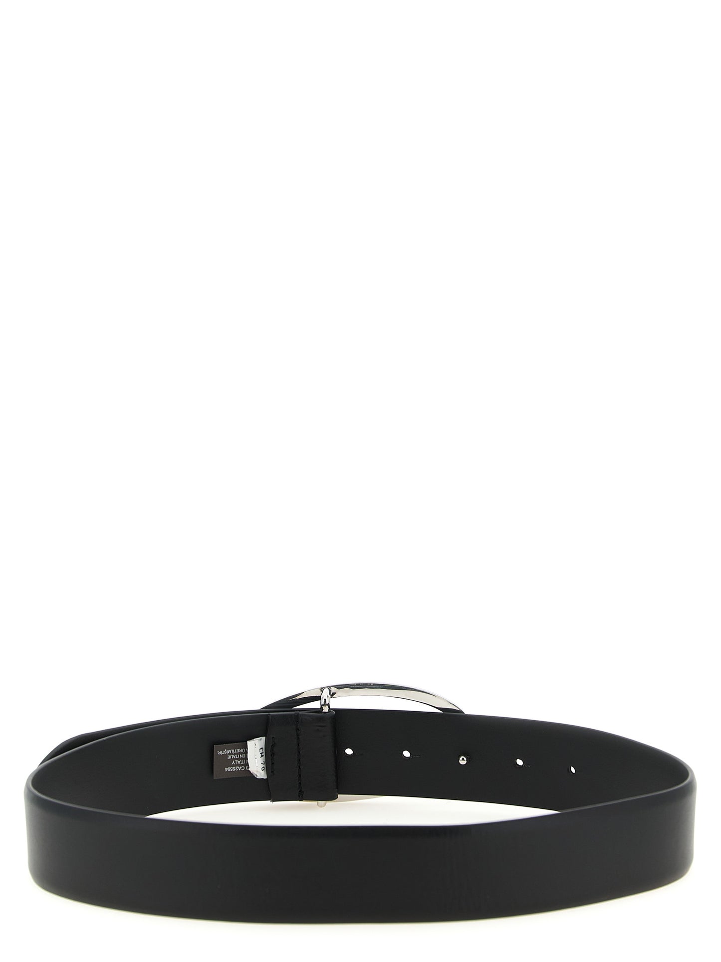 Belt by Diesel for women in leather & metal black features a versatile silhouette, artfully showcasing the versatile design of the 1 Dr Leather & Metal Belt for a sophisticated, premium finish.