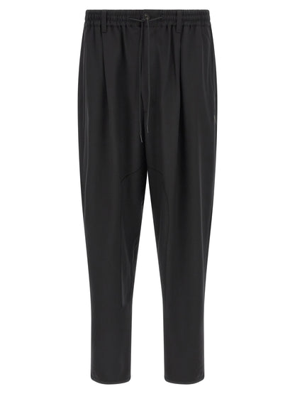 Casual Pants by Y-3 for men in polyester & wool black features an sophisticated and wide with a precise long, creating a sophisticated and sophisticated silhouette.